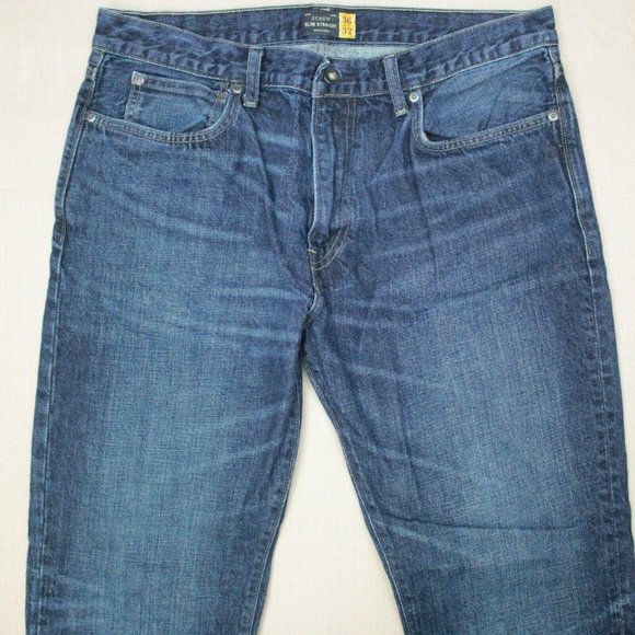 J. Crew Slim Straight Jeans Size 36 X 32 - Picture 2 of 9